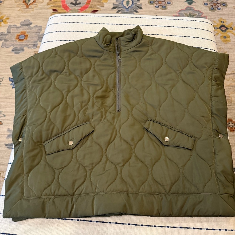 Ellison Dark Green Quilted Jacket